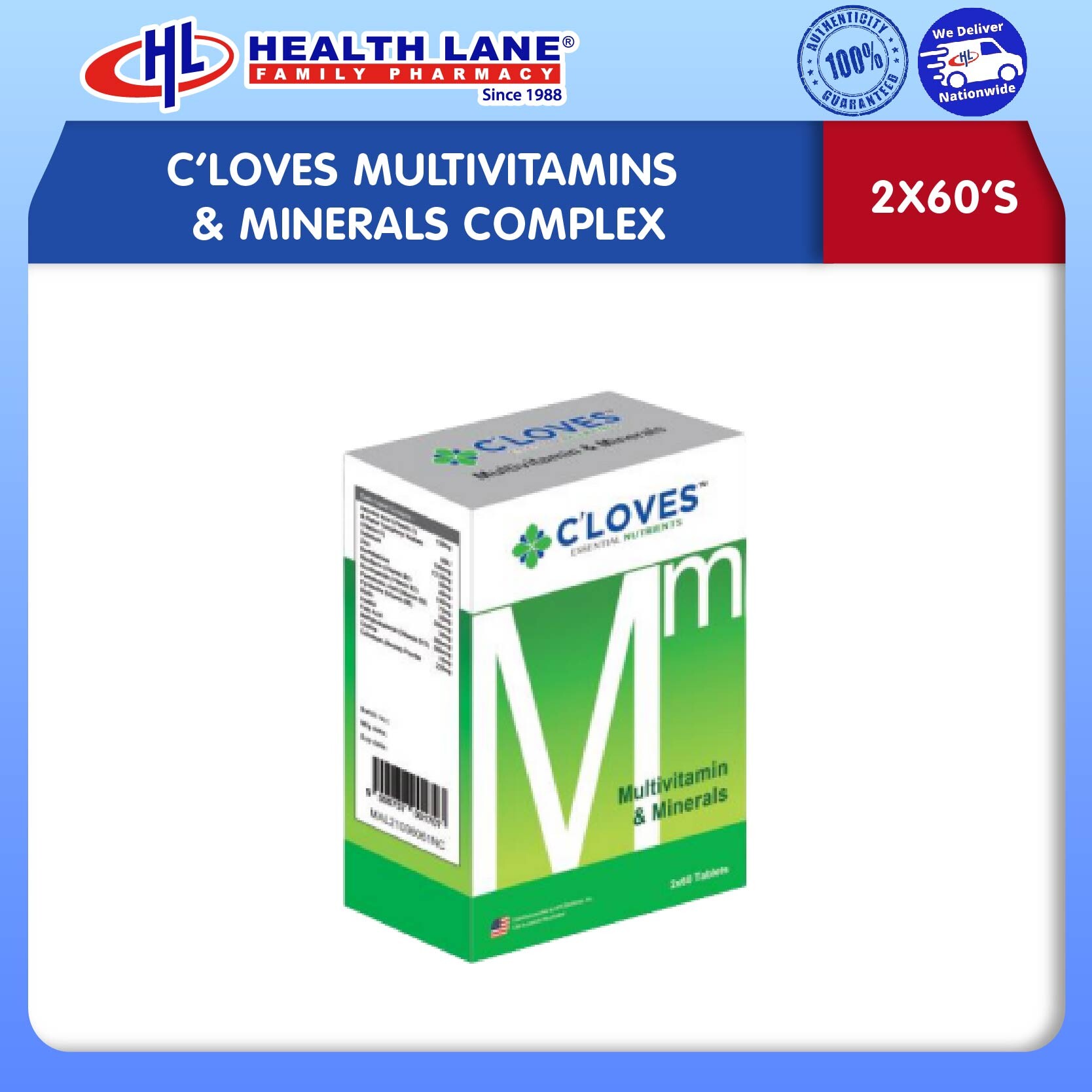 C'LOVES MULTIVITAMIN & MINERALS (60'SX2)
